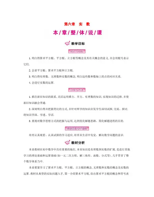 七年级数学下册6实数教案新人教版