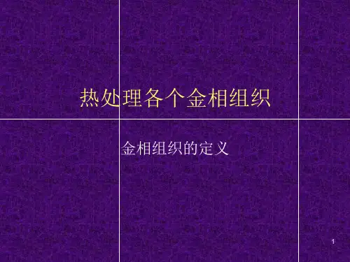 热处理各个金相组