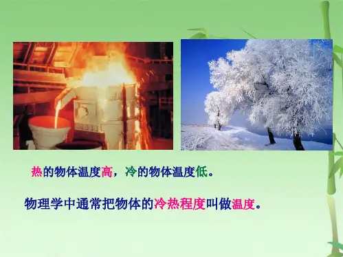人教版八级上册物理第三章物态变化第一节温度 课件,共32张(共31张PPT)