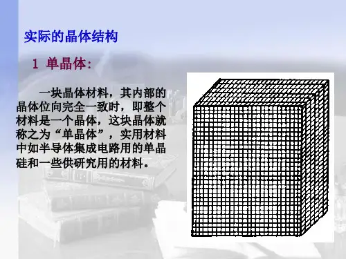 第五章 晶体生长与晶体缺陷2