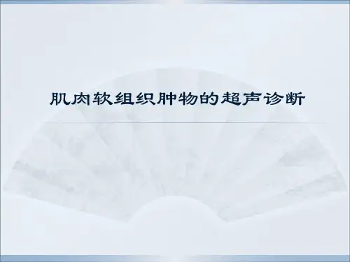 肌肉软组织肿物的超声诊断