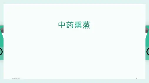 中药熏蒸经典课件