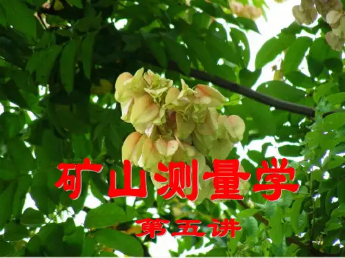 《矿山测量学》PPT课件