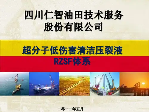 超分子低伤害清洁压裂液RZSF(2)