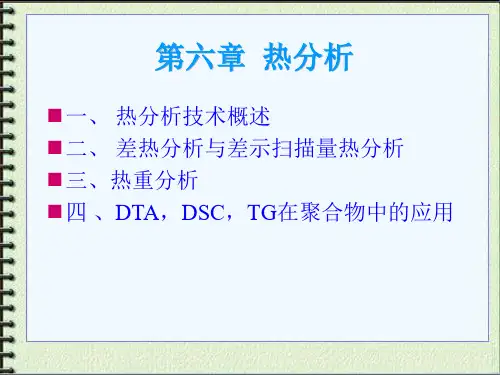 第六章热分析讲解