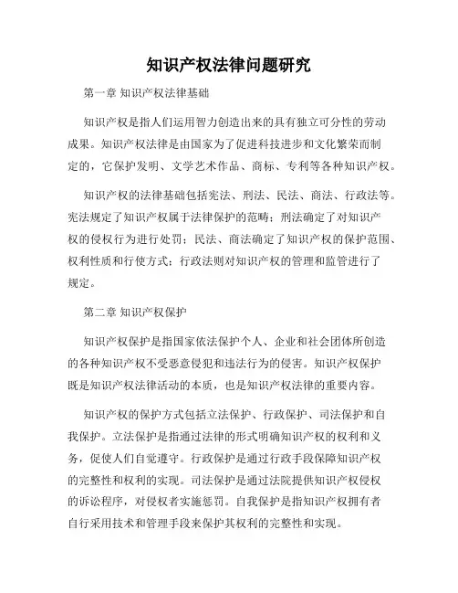 知识产权法律问题研究