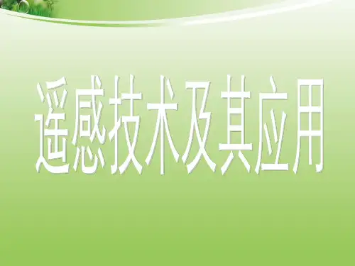 遥感 完整版课件PPT