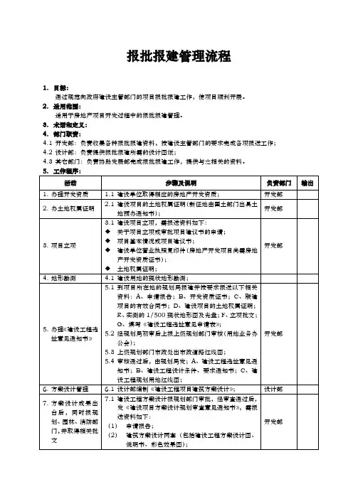 工程报批报建流程图