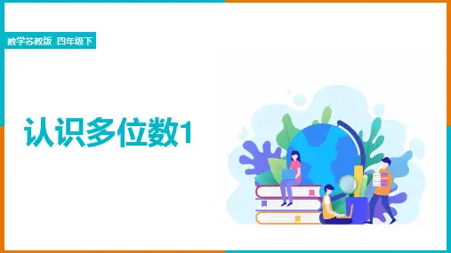 小学数学苏教版四年级下册《习题-第2单元第1课时认识整万数》教学课件