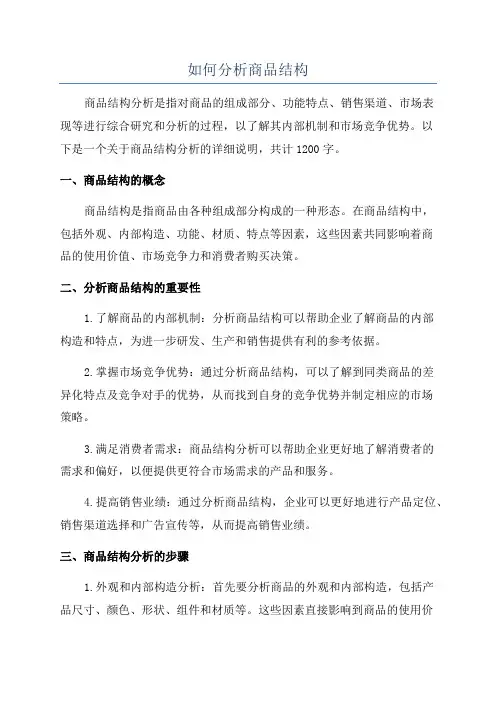 如何分析商品结构