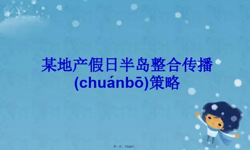 某地产假日半岛整合传播策略