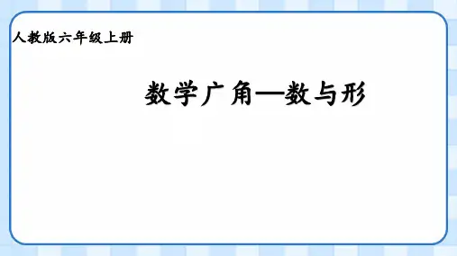 人教版六年级数学上册数学广角——数与形(课件)