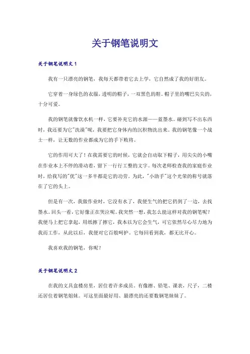 关于钢笔说明文_3