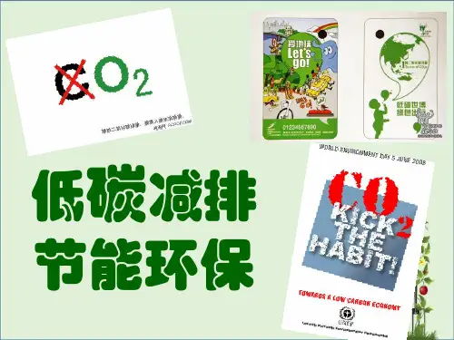 低碳减排-节能环保ppt总结