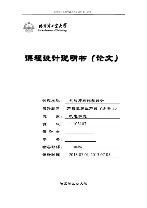 产品包装线设计(方案5)