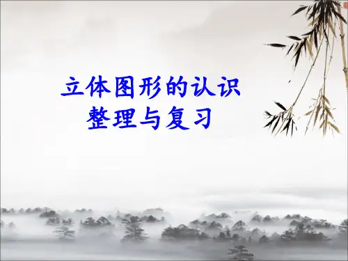 苏教版六年级下册数学总复习 立体图形的认识  (共27张PPT)