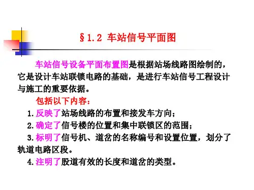 车站信号平面布置图