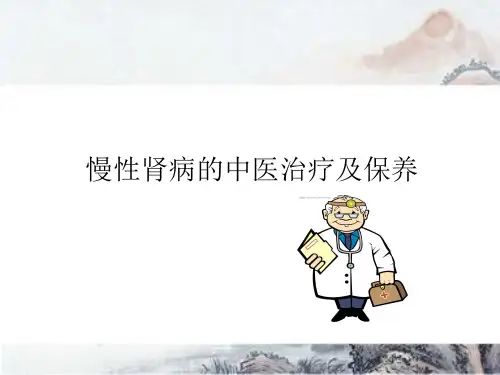 慢性肾病的中医治疗ppt(完整版)