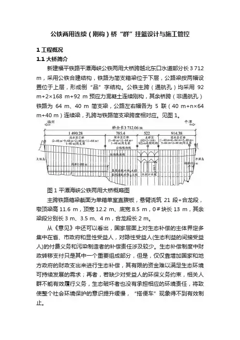 公铁两用连续（刚构）桥“群”挂篮设计与施工管控