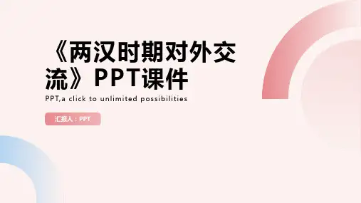 《两汉时期对外交流》课件