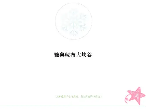 雅鲁藏布大峡谷(优质版)教学ppt课件