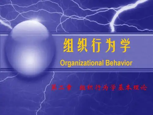 组织行为学基本理论课件(PPT 34页)