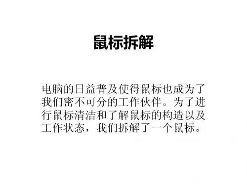 鼠标拆解