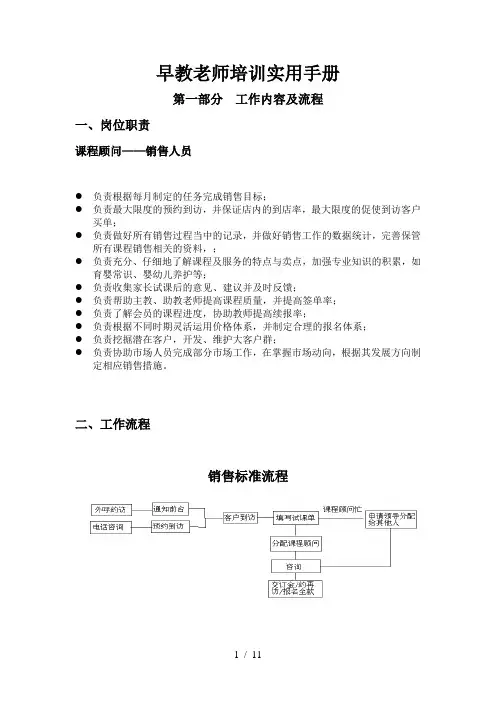 早教机构课程顾问手册