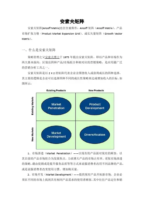 安索夫矩阵