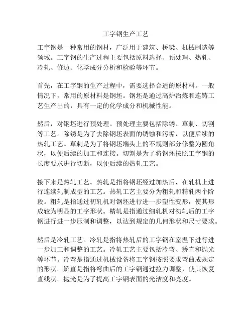 工字钢生产工艺