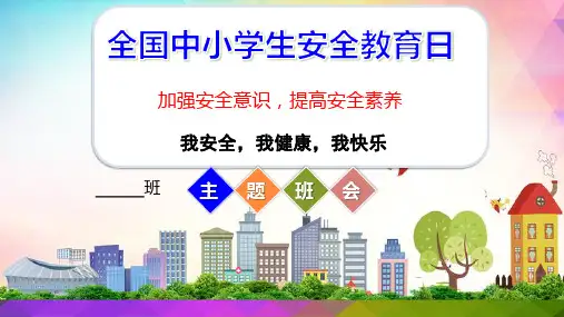 全国中小学生安全教育日—主题班会
