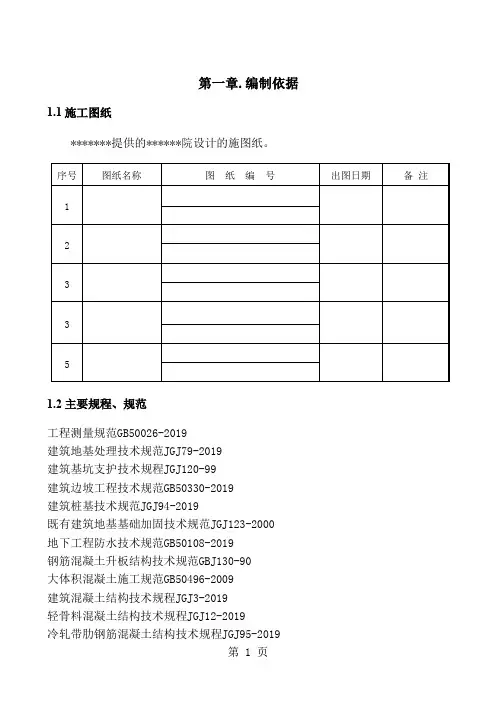 物流仓库工程施工组织设计141页word文档