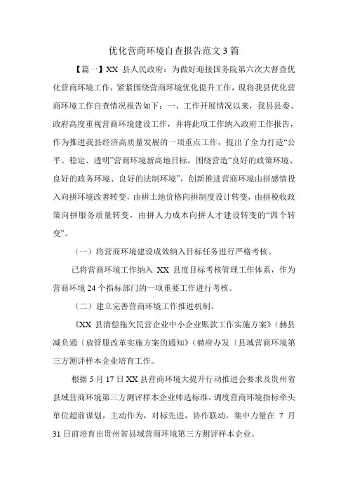 优化营商环境自查报告范文3篇.doc