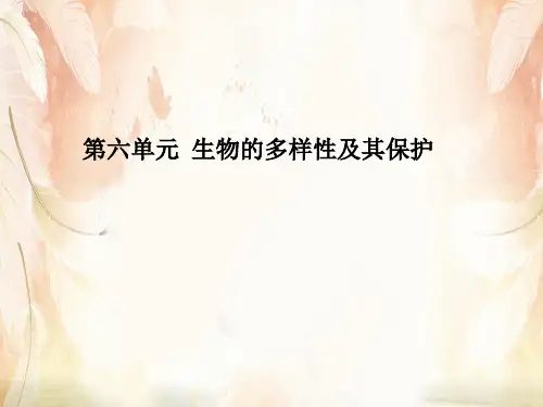 中考生物复习：生物的多样性及其保护ppt(2份) 人教版