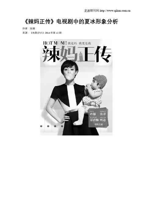 《辣妈正传》电视剧中的夏冰形象分析