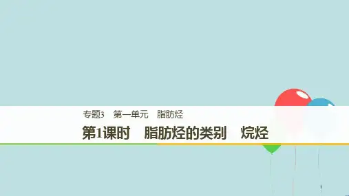 (浙江专用版)高中化学 专题3 常见的烃 第一单元 脂肪烃 第1课时课件 苏教版选修5