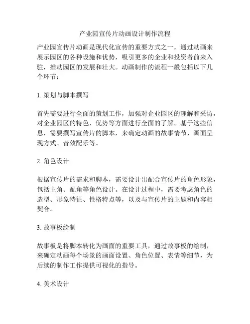 产业园宣传片动画设计制作流程