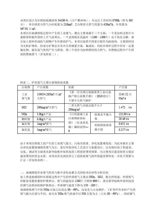 玻璃炉窑脱硝方案