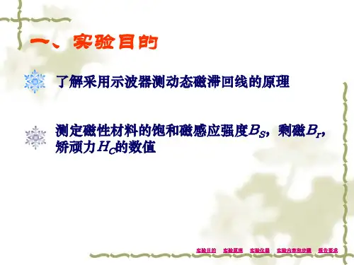 用示波器测动态磁滞回线