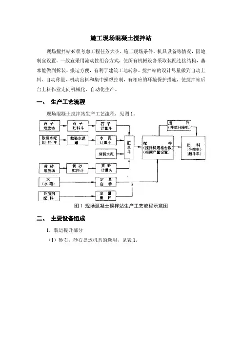 施工现场混凝土搅拌站