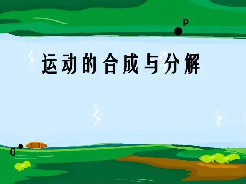 运动的合成与分解 PPT课件
