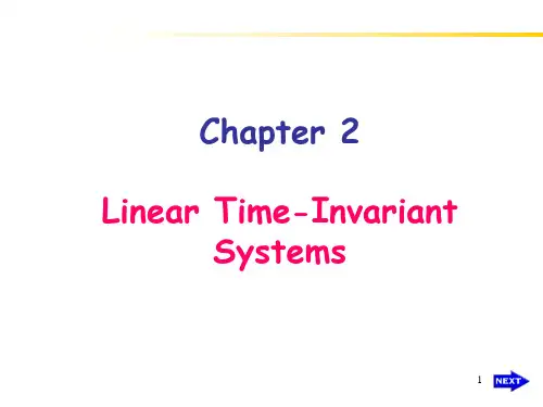 ch2 linear time-invariant systems线性时不变系统