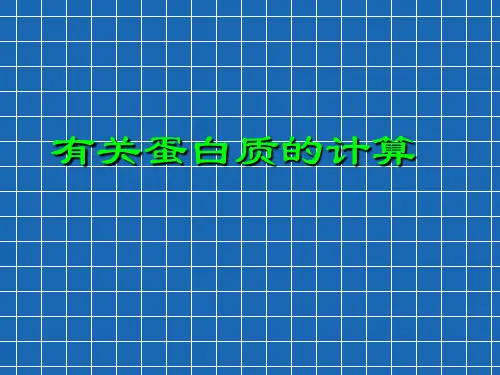 蛋白质计算问题归类