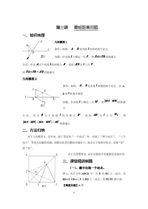 第三讲   最短距离问题