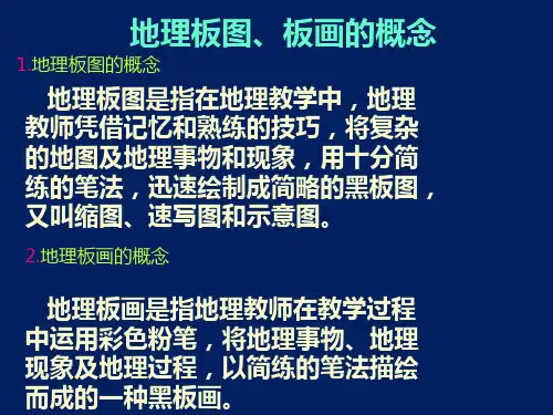 地理板图、板画的概念