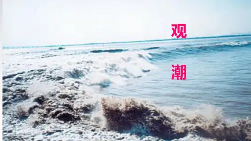部编版语文四年级上册1《观潮》课件(共26张PPT)(1)