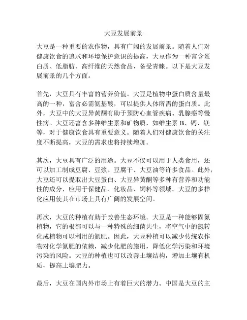 大豆发展前景