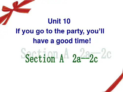 新版人教版八年级英语上册Unit 10 Section A 2a-2c课件