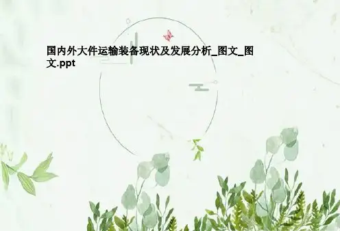 国内外大件运输装备现状及发展分析_图文_图文