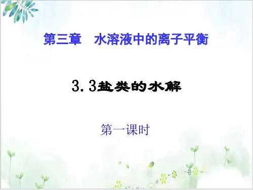 《盐类的水解》PPT全文课件-PPT【人教版】2